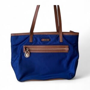 Michael Kors Blue Nylon Tote Bag